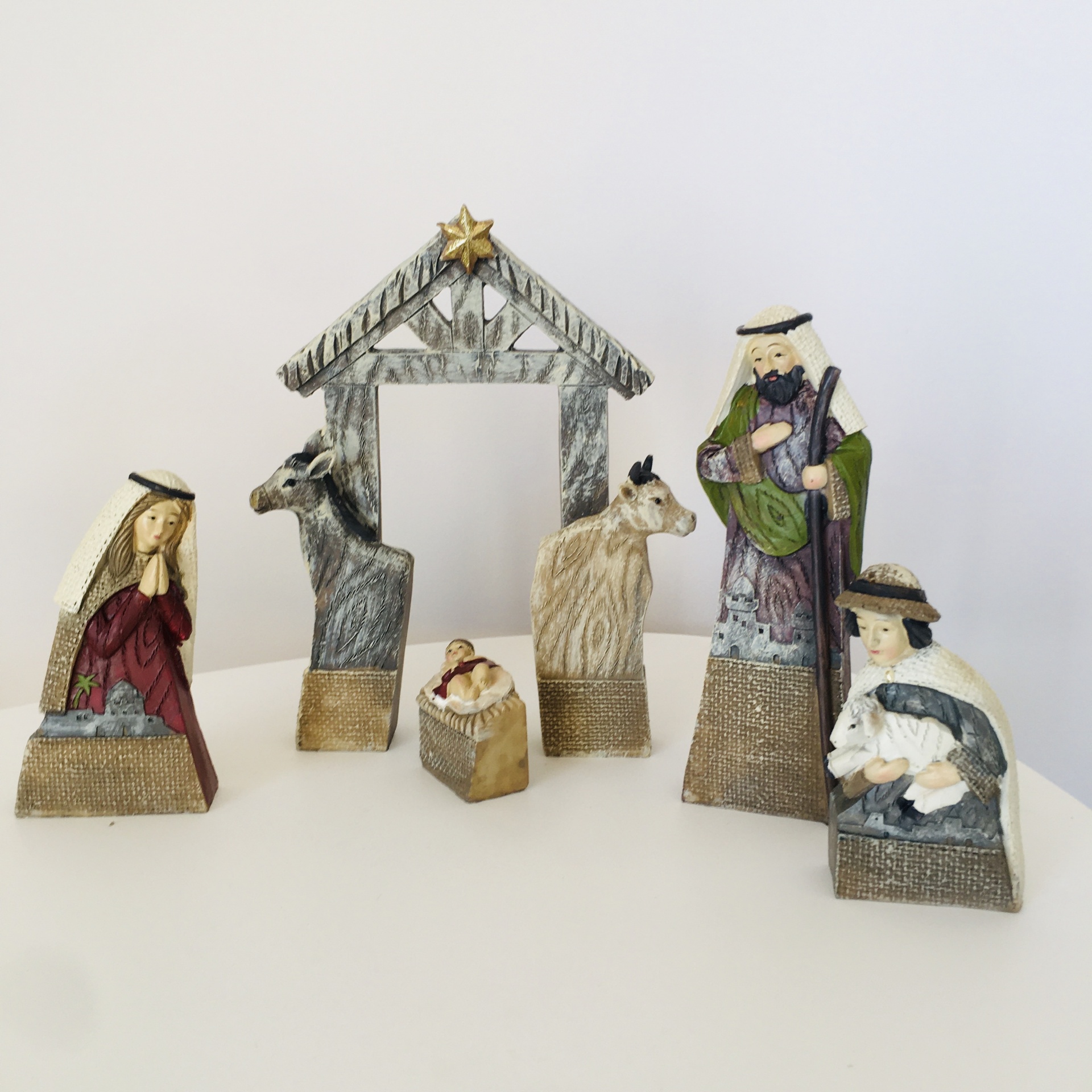 Presépio 5 Peças para Encaixe 16.5X6X21CM