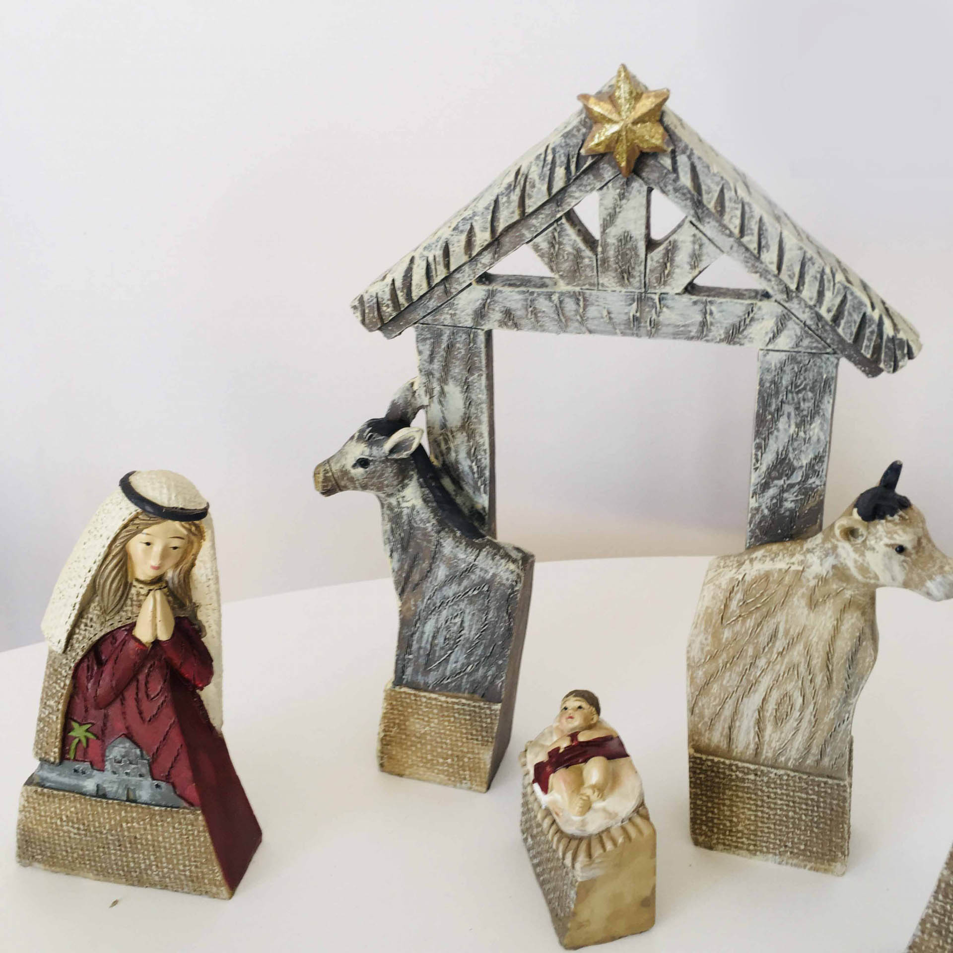 Presépio 5 Peças para Encaixe 16.5X6X21CM