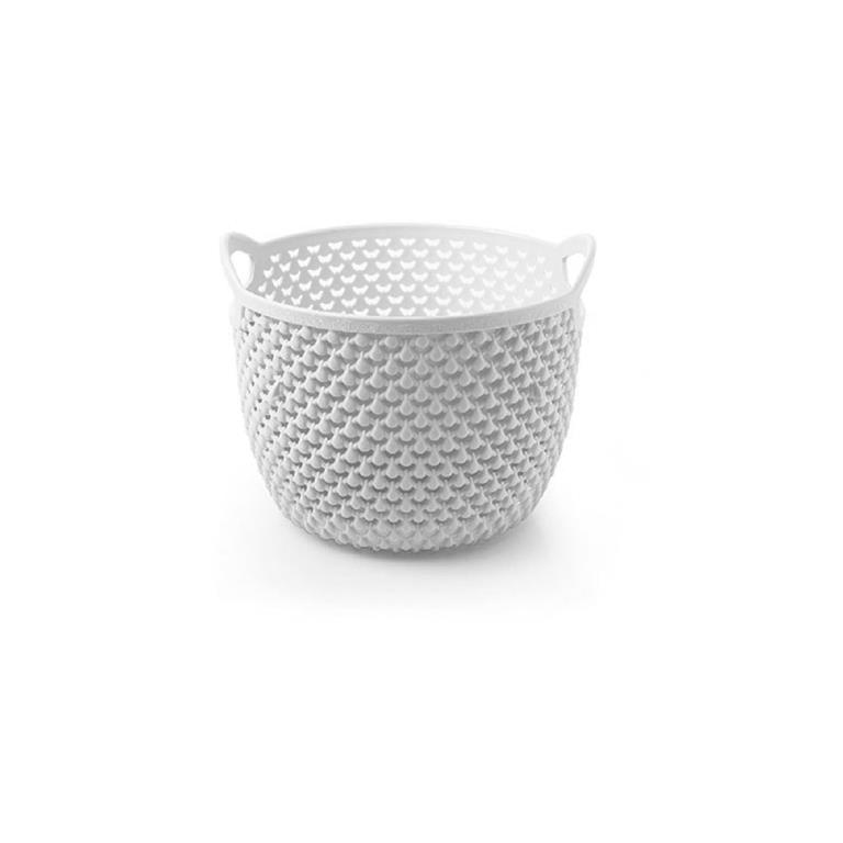 Cesto Multiusos Redondo - Branco - 3.3L