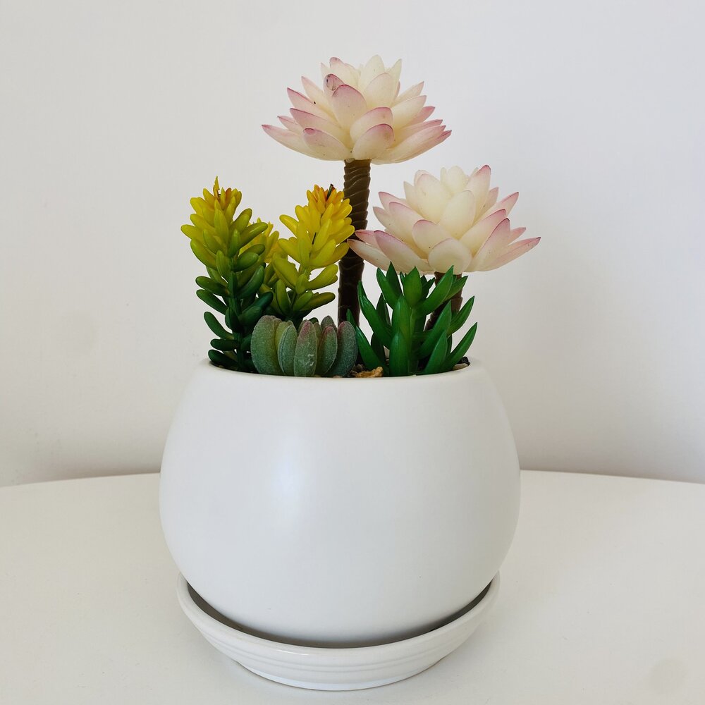 Planta Artificial em Vaso - C12xL12xA23CM