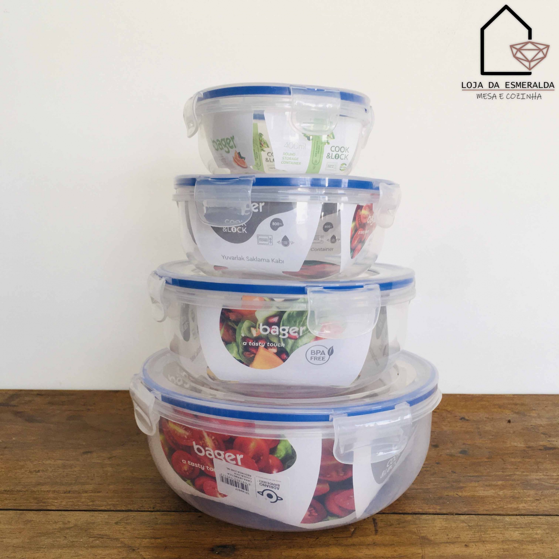 Recipientes p/ Conservação de Alimentos | Circulares | Vários Tamanhos