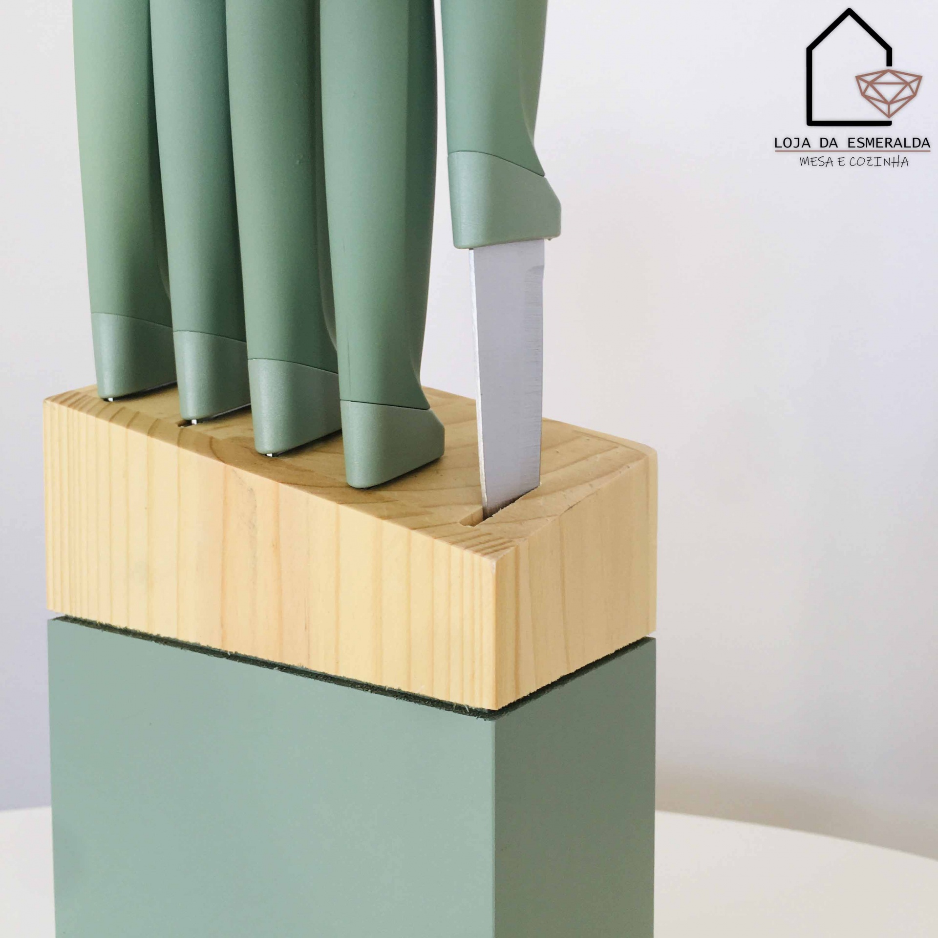 Set de Facas | 5 Peças | Verde