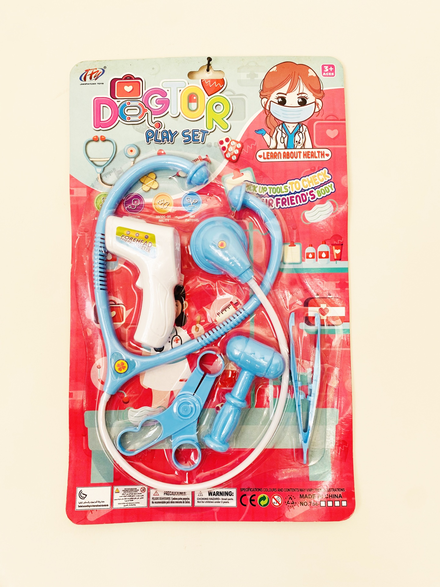 Brinquedo - Conj. Auscultador e Utensílios Médicos - Mais de 3 Anos