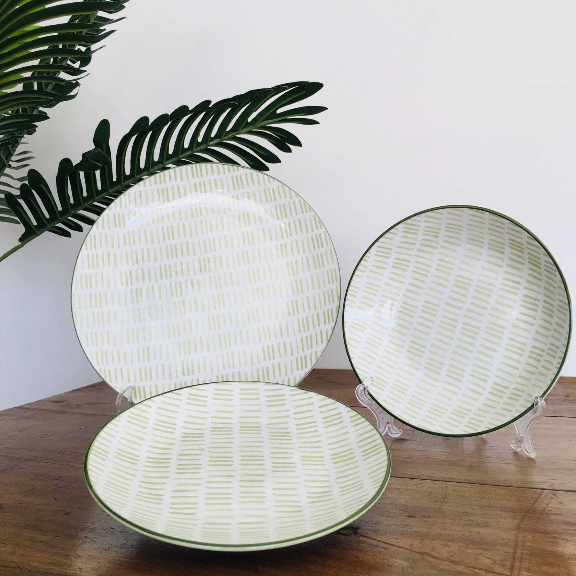 Serviço de Jantar | Branco&Verde