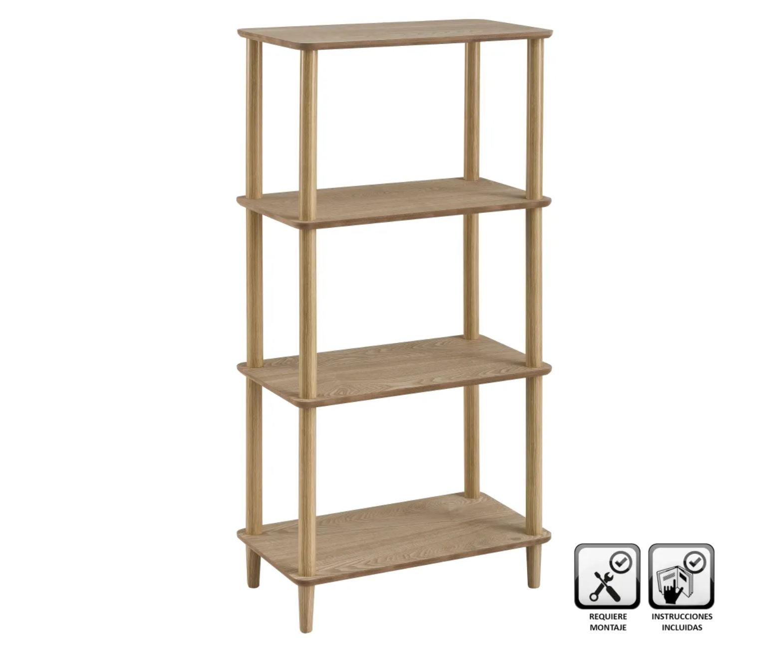 Estante Loft - 4 Prateleiras - C60xL34xA118CM