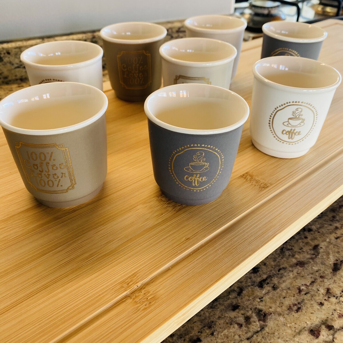 Conjunto 8 Copos/Chávenas de Café