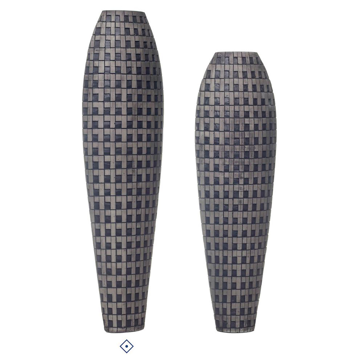 Jarras Decorativas Quadrados Preto&Cinza