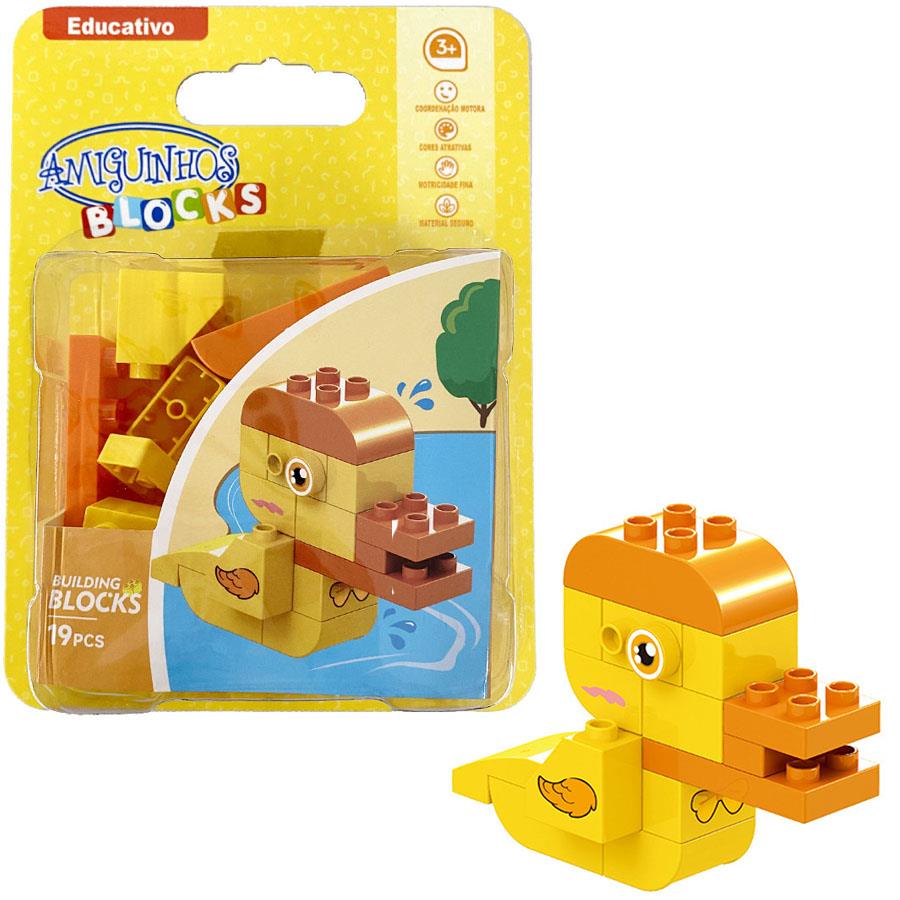 Brinquedo Educativo tipo Lego - Amiguinhos + de 3 Anos
