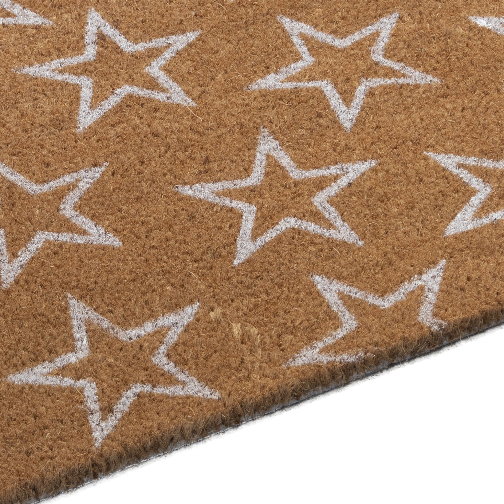 Tapete de Entrada c/ estrelas - Fibra - C70xL40CM