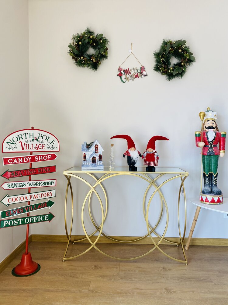 Placa em Metal Polo Norte - C46XL22xA115CM