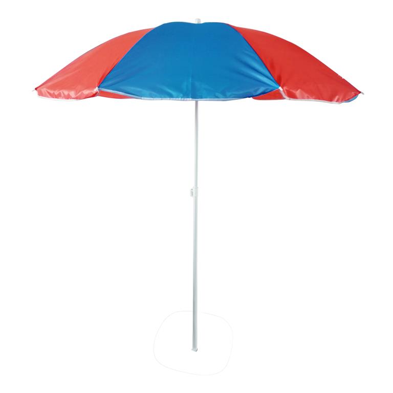 Chapéu de Sol - Praia - 170CM - Vermelho e Azul