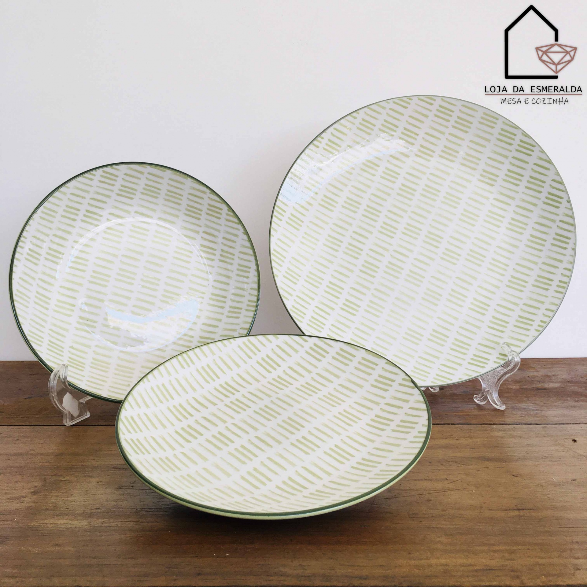 Serviço de Jantar | Branco&Verde