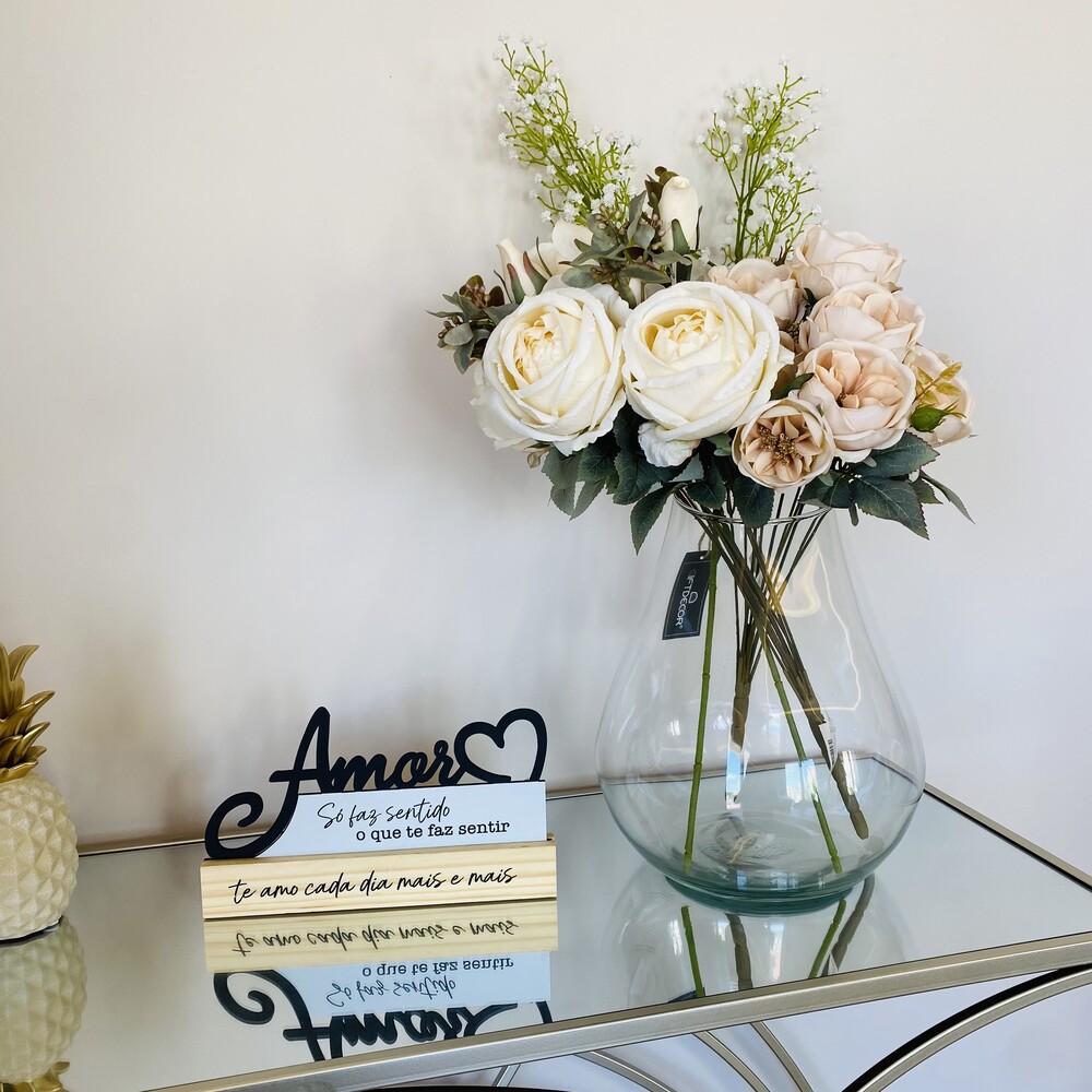 Jarra Decorativa formato pera - Vidro - C22xL22xA30CM