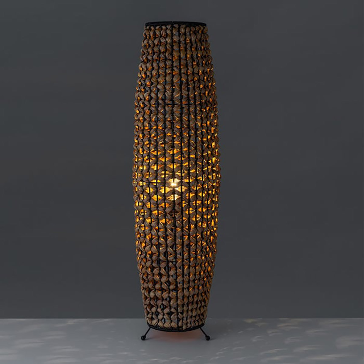 Candeeiro de Pé | Fibras | 25X25X87 CM