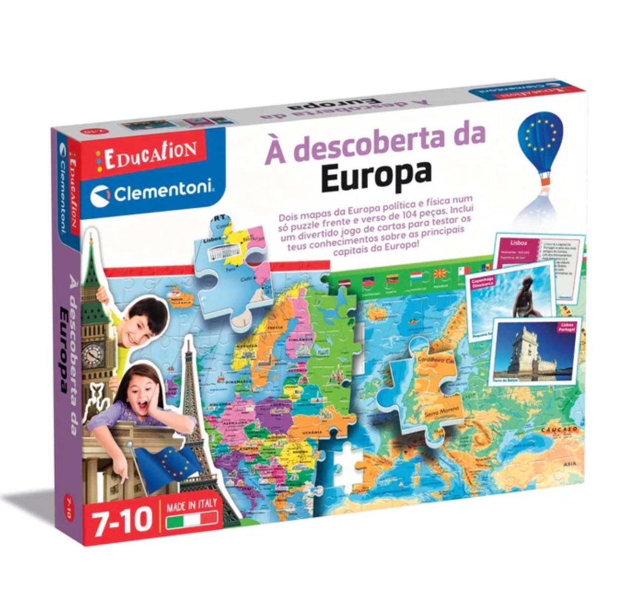 Jogos Educativos - À Descoberta Da Europa - Mais de 7 anos