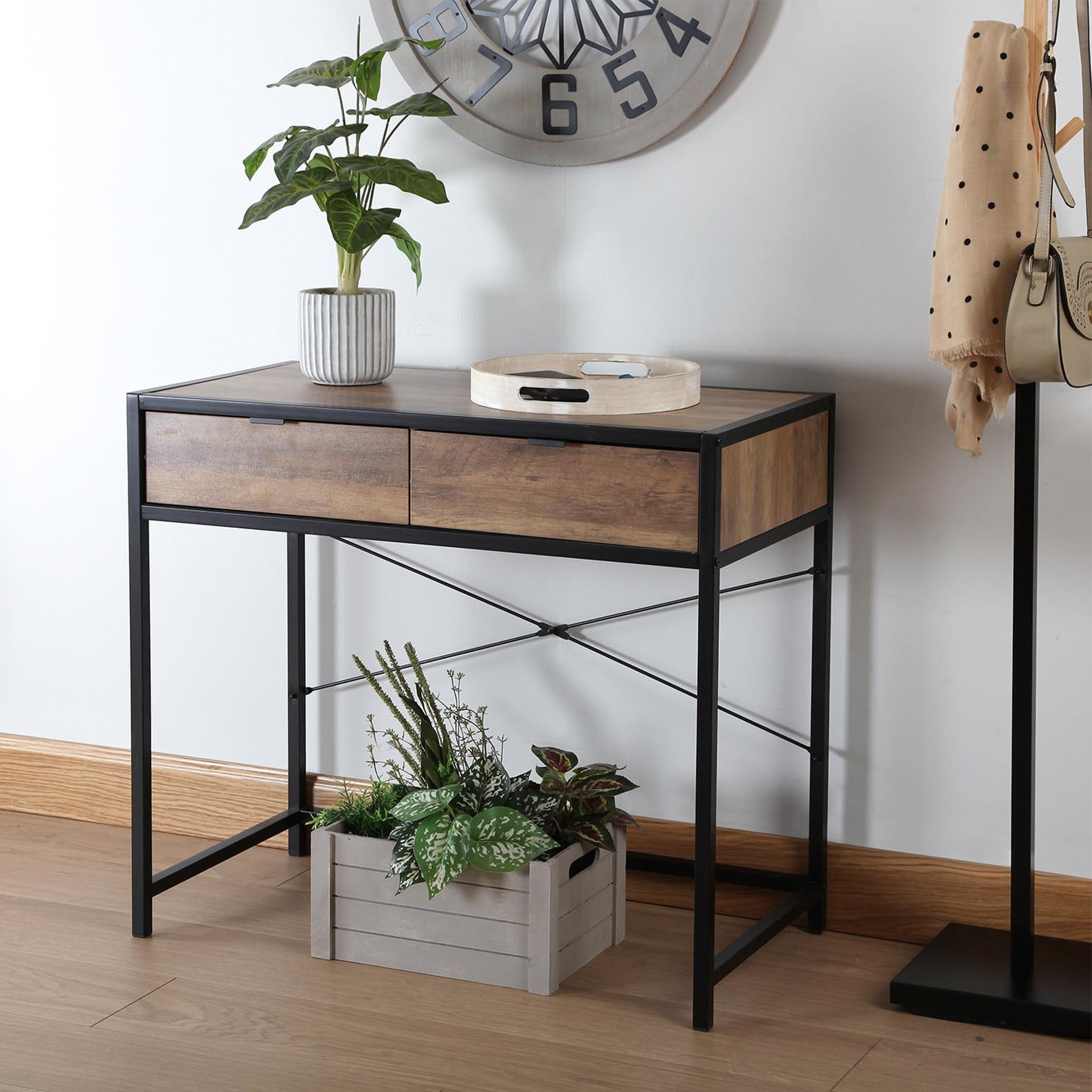 Consola Mesa de Entrada - Madeira - C84XL45XA75CM