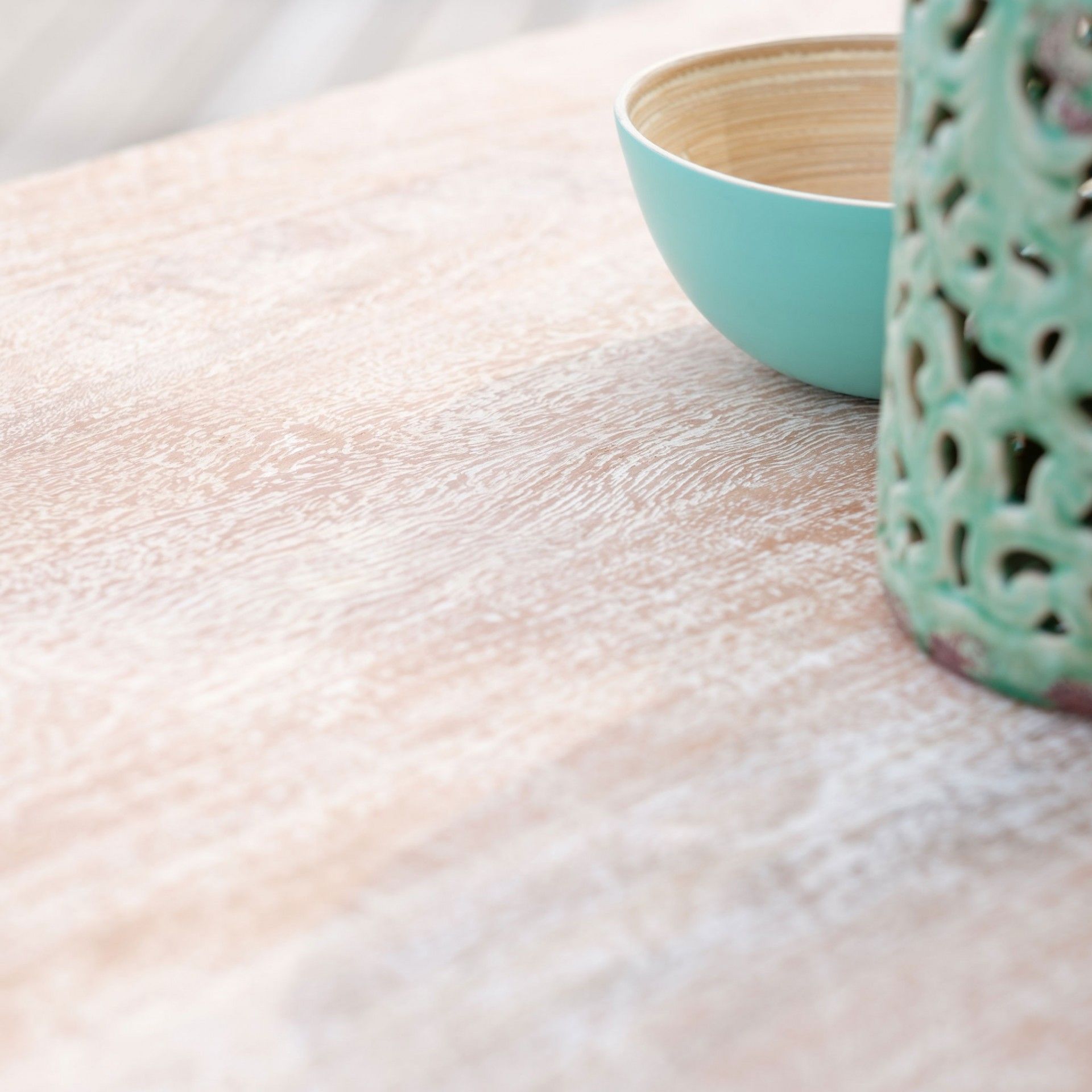 Mesa - Interior ou Exterior - Madeira - Branco e Castanho -  C200XL100XA67CM