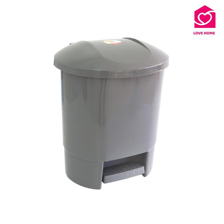 Balde Lixo com Pedal - Cinza - 30 litros