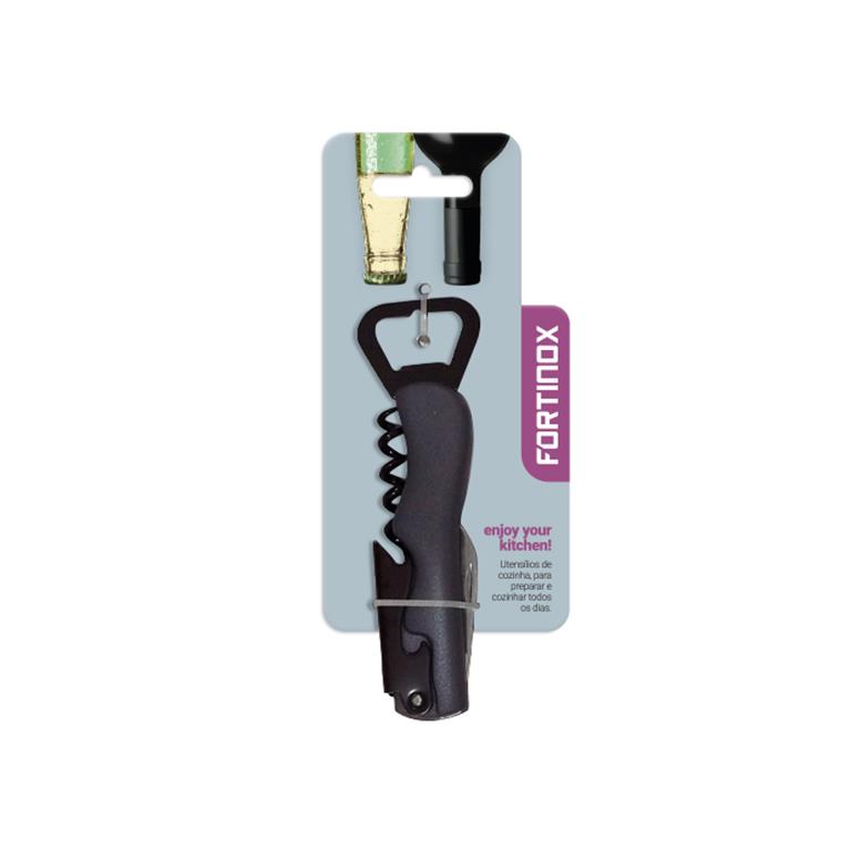 Saca-Rolhas Multi-Funções Cinza