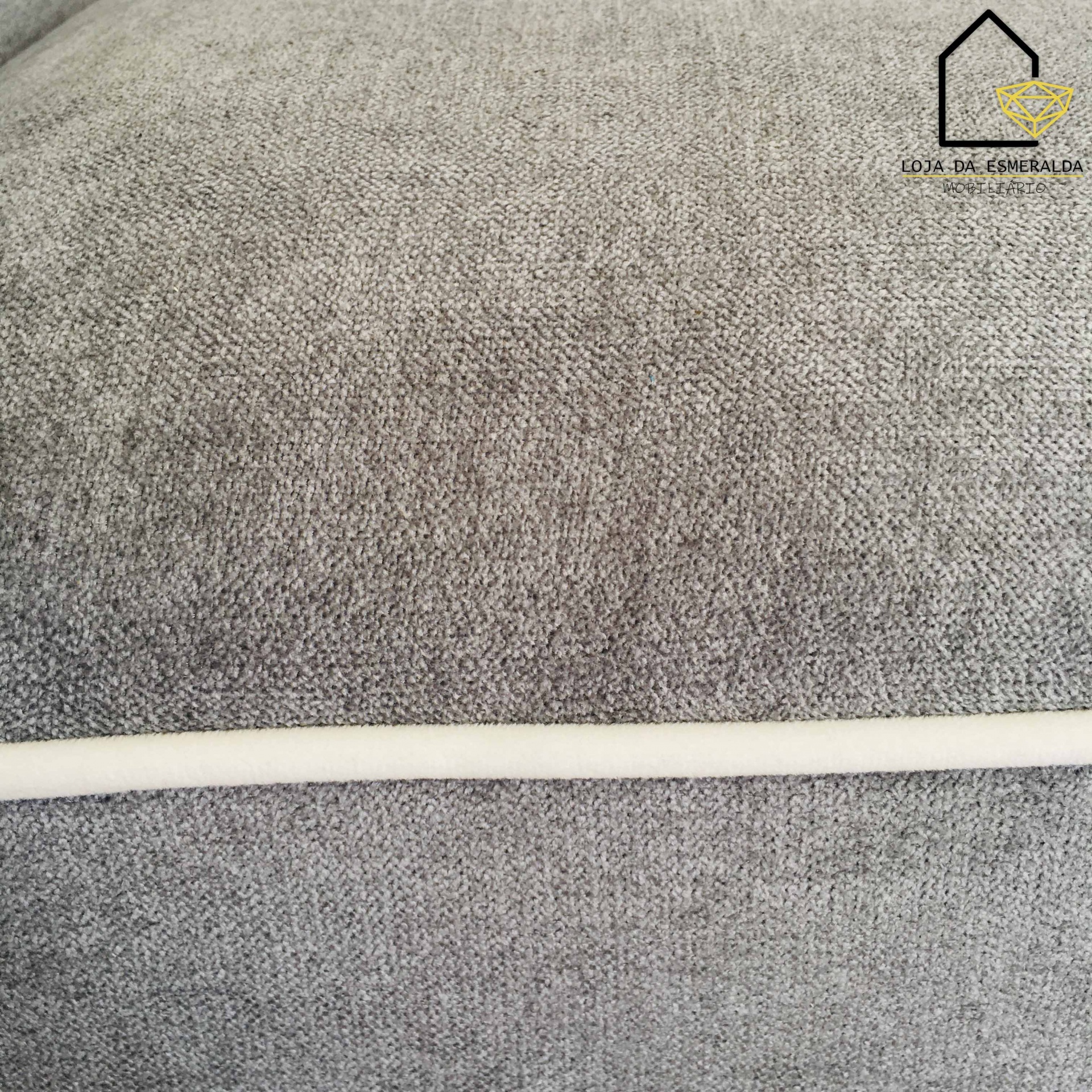 Baqueta Cinza com Risca Azul | 130x54x40 CM