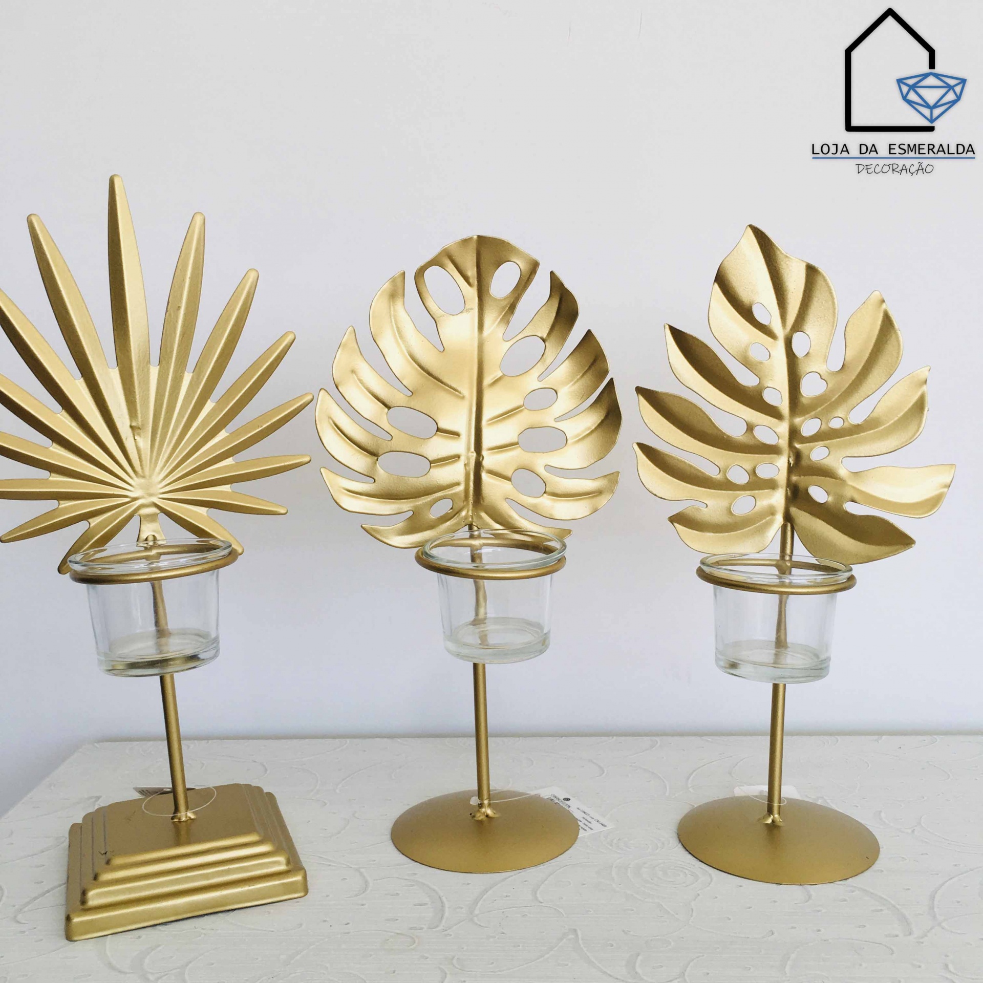 Porta-Velas | Dourado