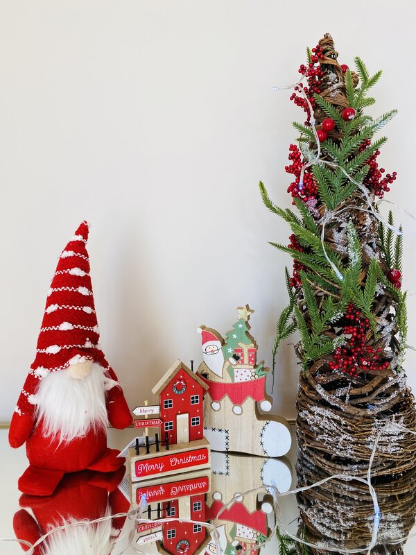 Gnomo Decorativo de Natal  - C16xL10xA30CM