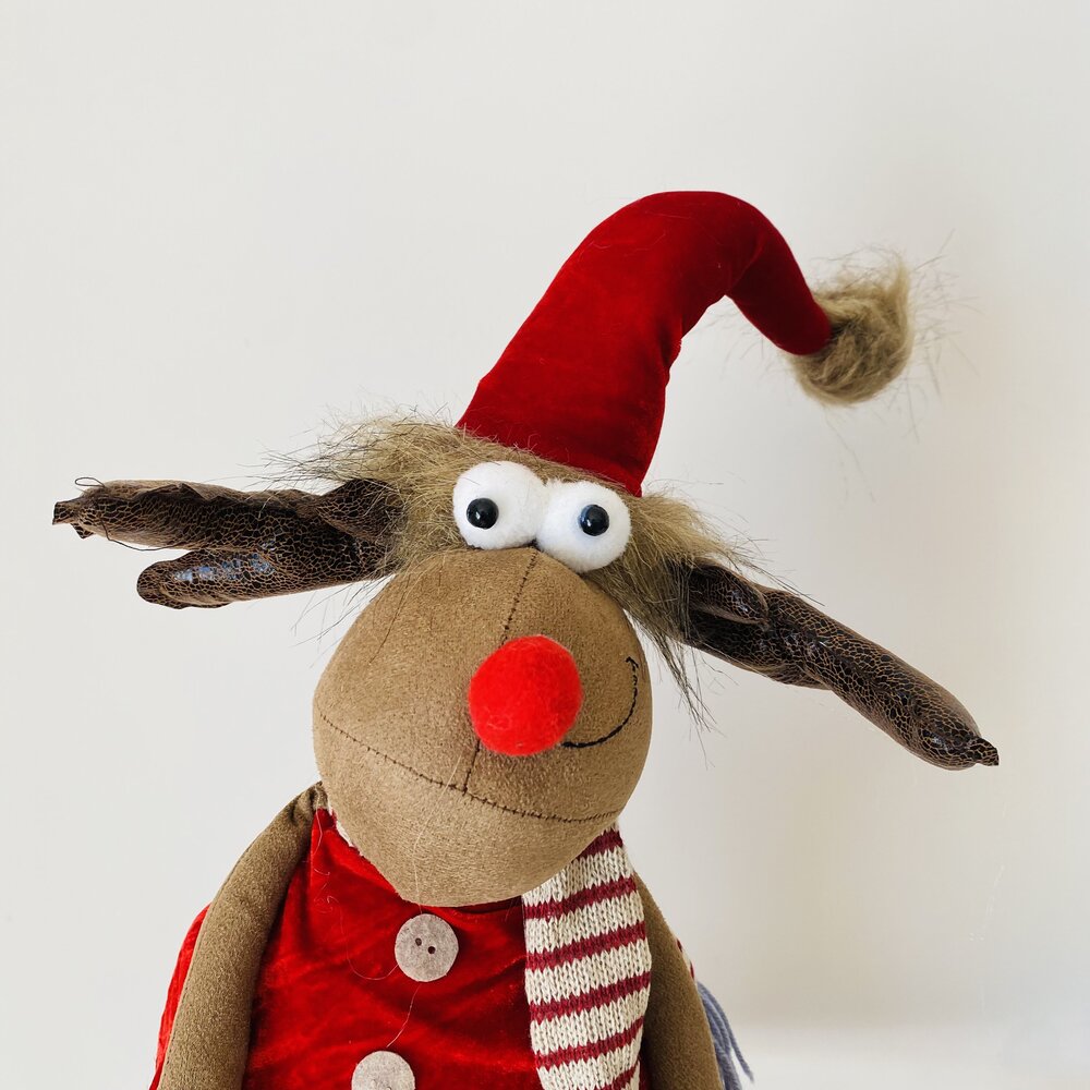 Boneco Natalício - Rena - Tecido