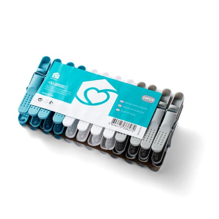 Molas para Roupa - Set 24 - Plástico