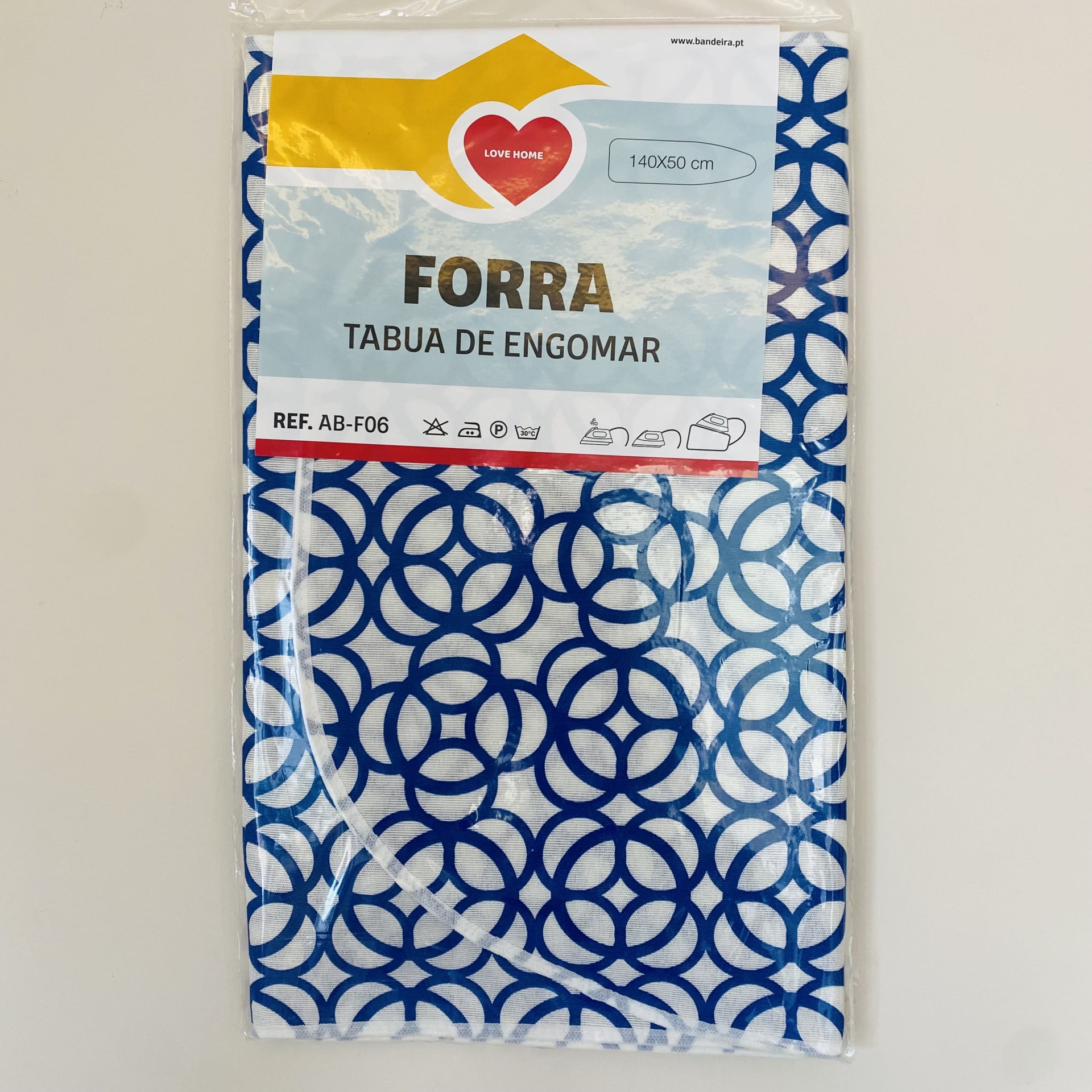 Forra para Tábua de Engomar - Azul e Branco