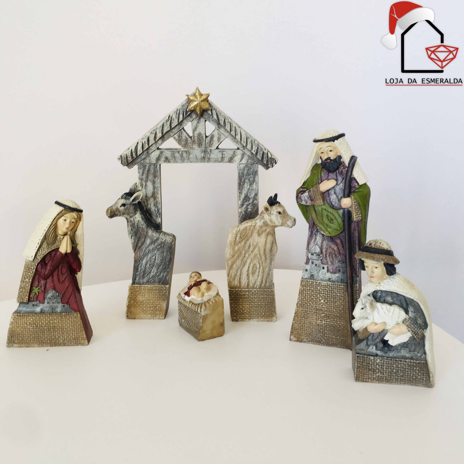 Presépio 5 Peças para Encaixe 16.5X6X21CM