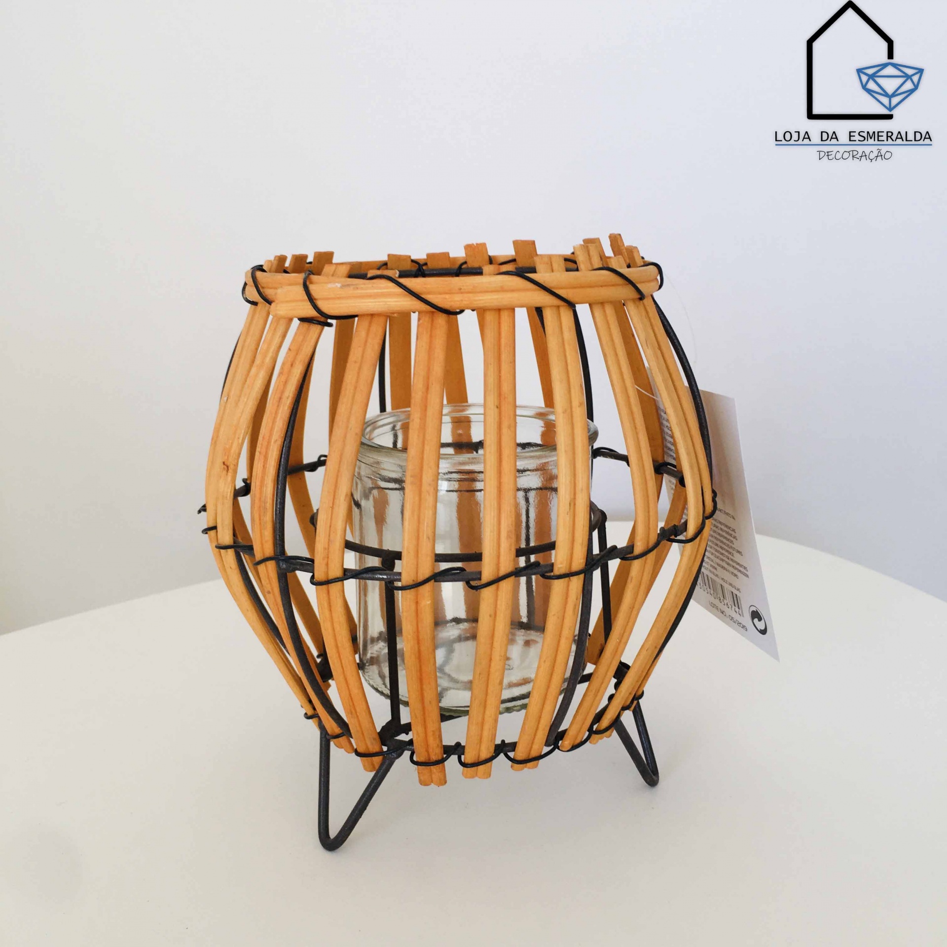 Porta - Velas | Laranja | 14x14x17CM