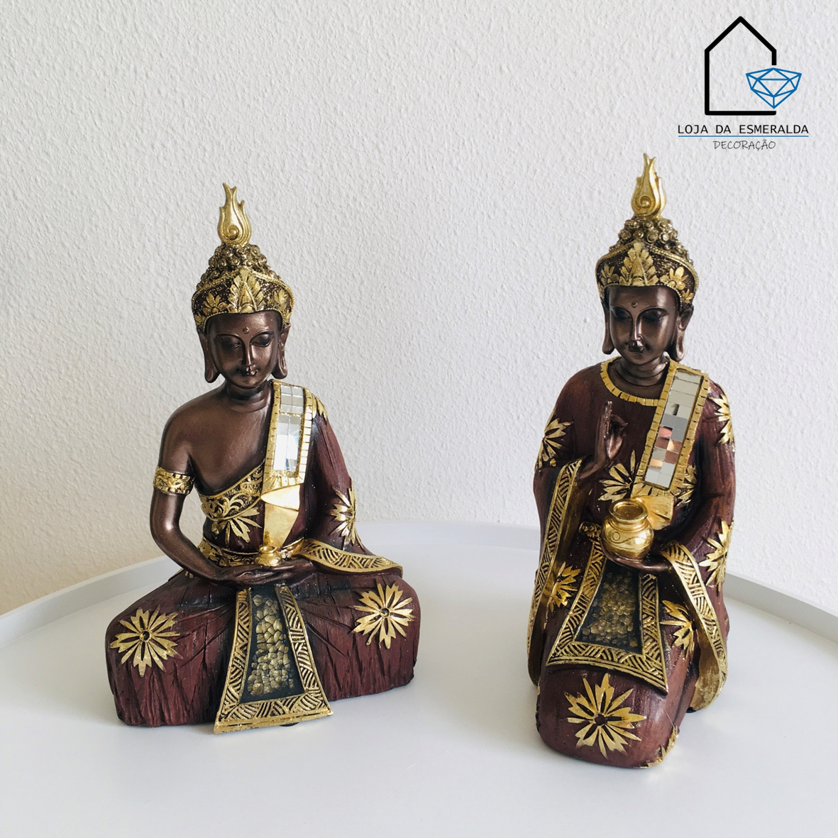 Deusa Decorativa | Dourado e Castanho