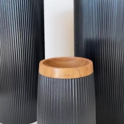 Conjunto WC - Linhas - Castanho e Preto