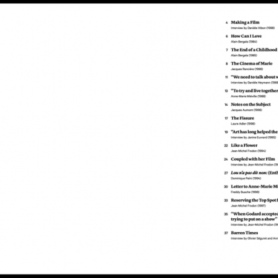 Pas de deux, The cinema of Anne-Marie Miéville