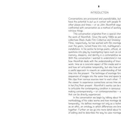 Co-existence of Times — A conversation with John Akomfrah Co-existence of Times — A conversation with John Akomfrah