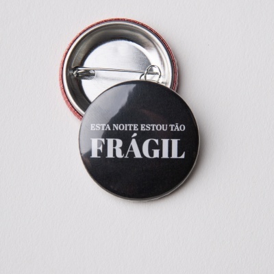 PIN - FRÁGIL PRETO (0.31MM)