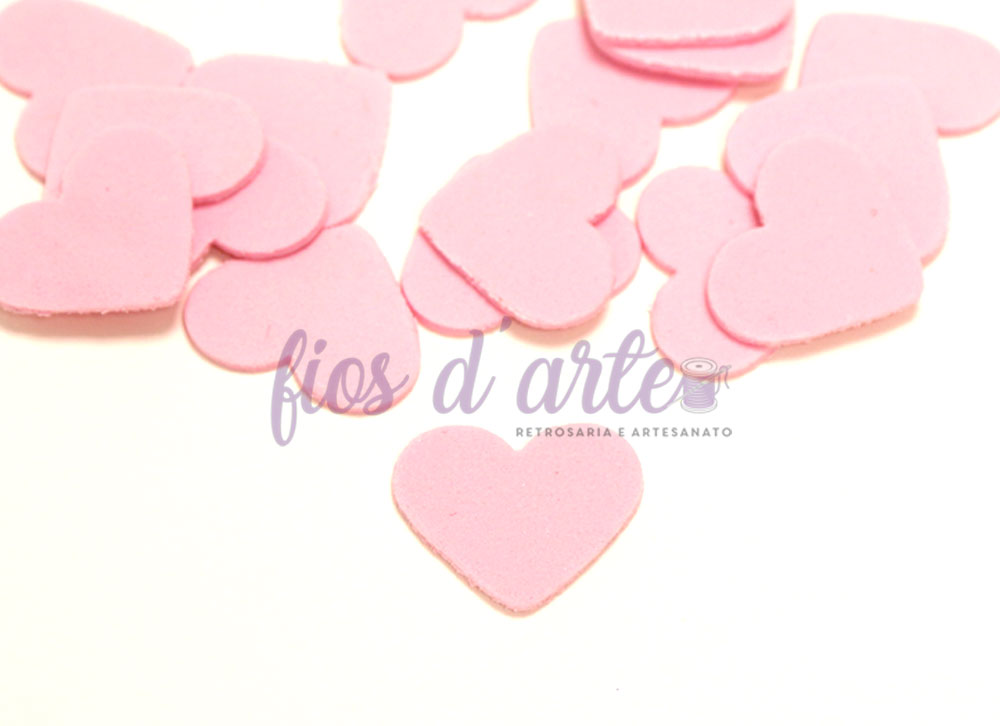 Pré-cortado em eva Coração (25mm)