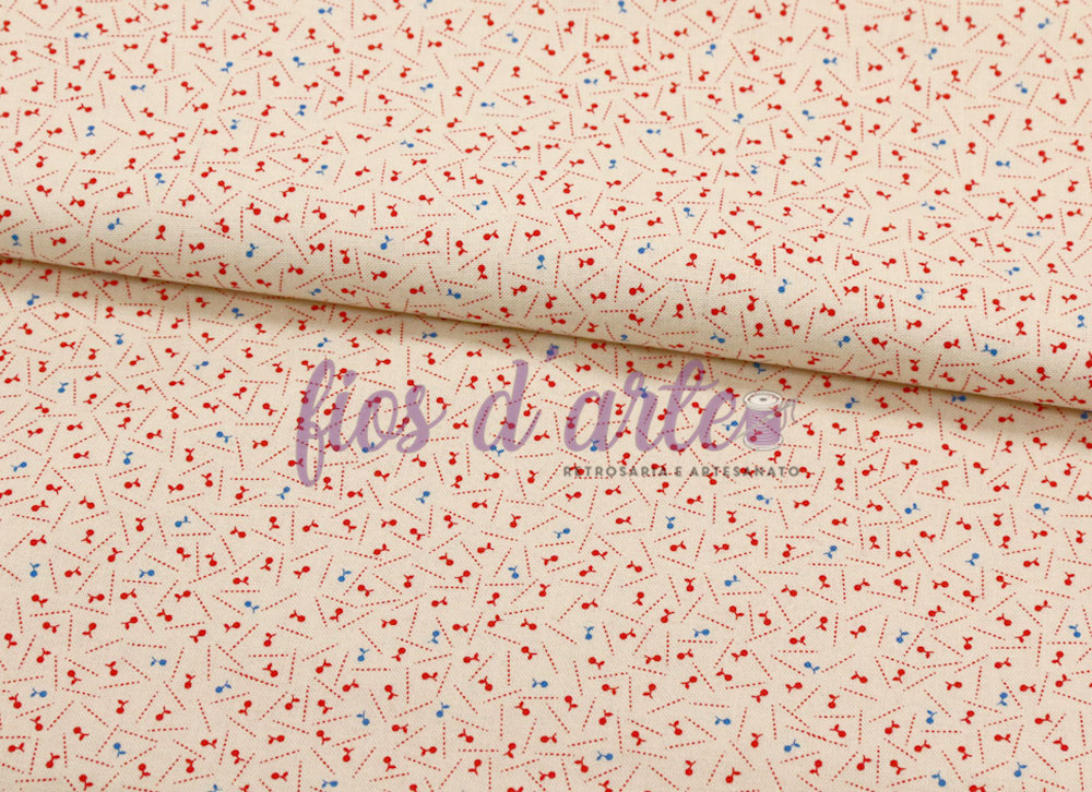 Tecido Shirting Favorites (Henry Glass) - Vermelho/azul