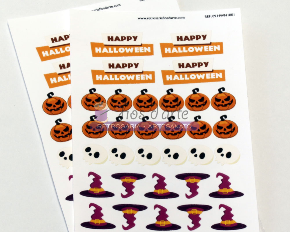 Etiqueta adesiva Halloween #01 (Fios d'arte) Etiqueta adesiva Halloween #01 (Fios d'arte)