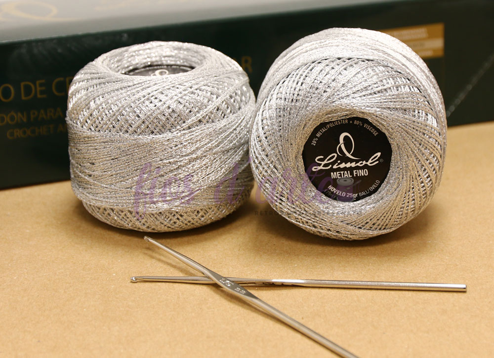 Linha Crochet (Limol) - metalizada fina