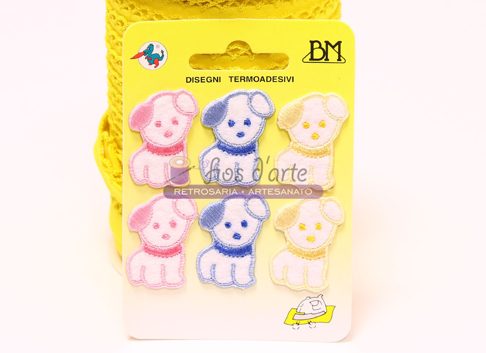 Aplicação termocolante Cãezinhos fofinhos (3,2x2,3ms)