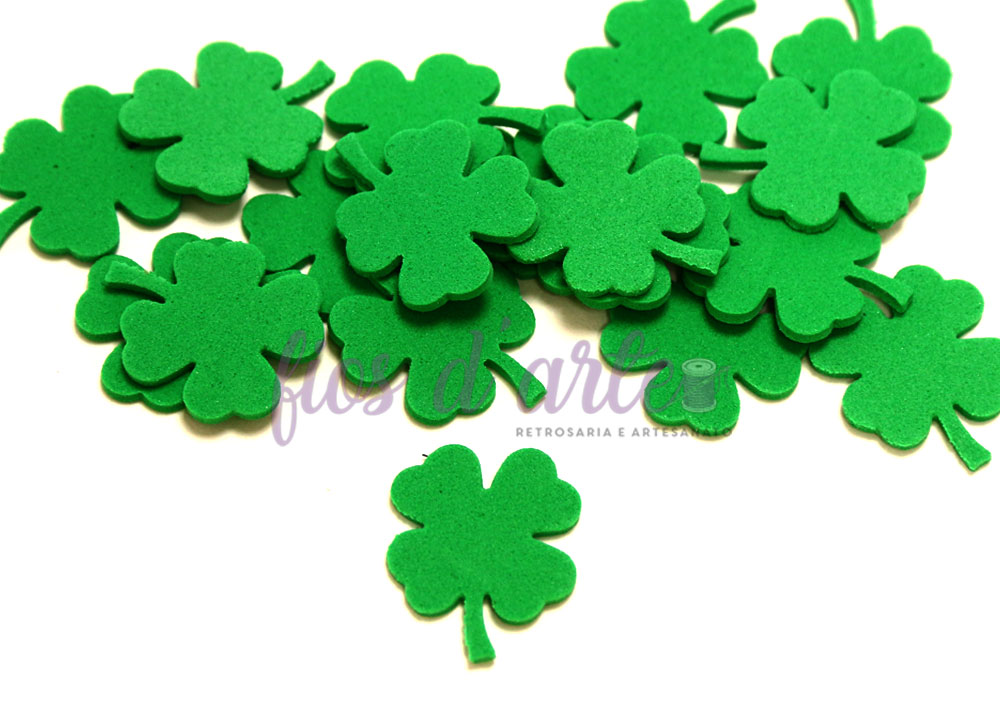 Pré-cortado em eva Trevo (25mm)