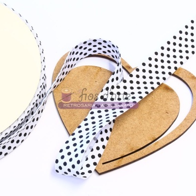 Fita viés estampada Pintinhas (18mm)