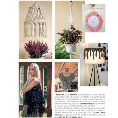 Fio entrançado para macramé MacrAmore (Mondial) - 3mm