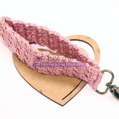 Porta-chaves em crochet #2 (Fios d'arte)