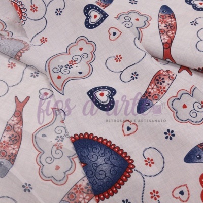 Tecido Sardinhas #04 (minimate)