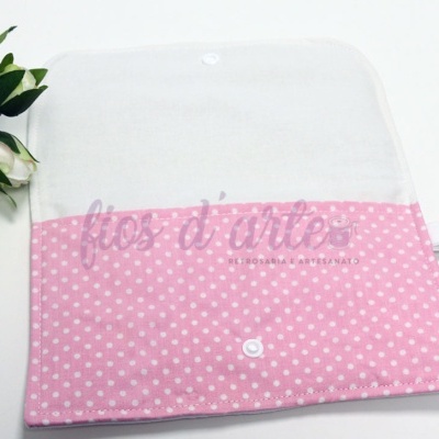 Bolsa Camila simples com quadrilé para bordar ponto cruz III (Fios d'arte)