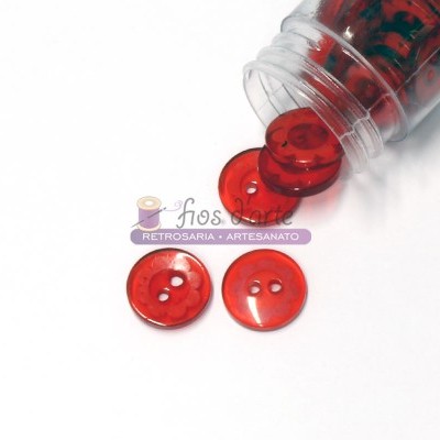Botão redondo Flor (14mm)