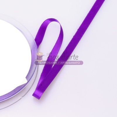 Fita cetim lisa dupla face (8mm)