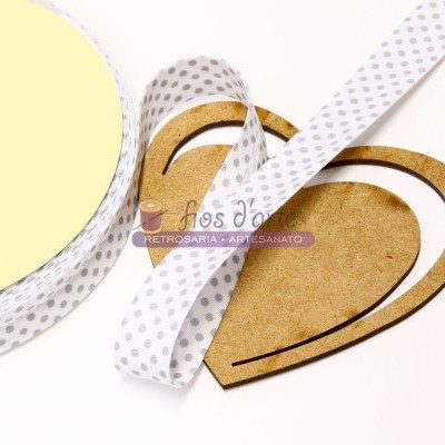 Fita viés estampada Pintinhas (18mm)